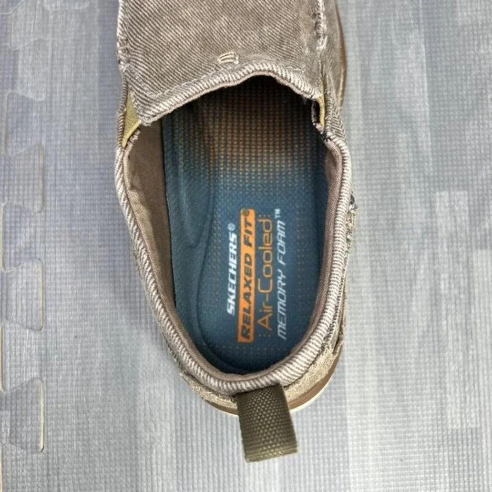 Skechers Relaxed Fit Elected Drigo Slip On Shoes Boys/Men Sz 6.5